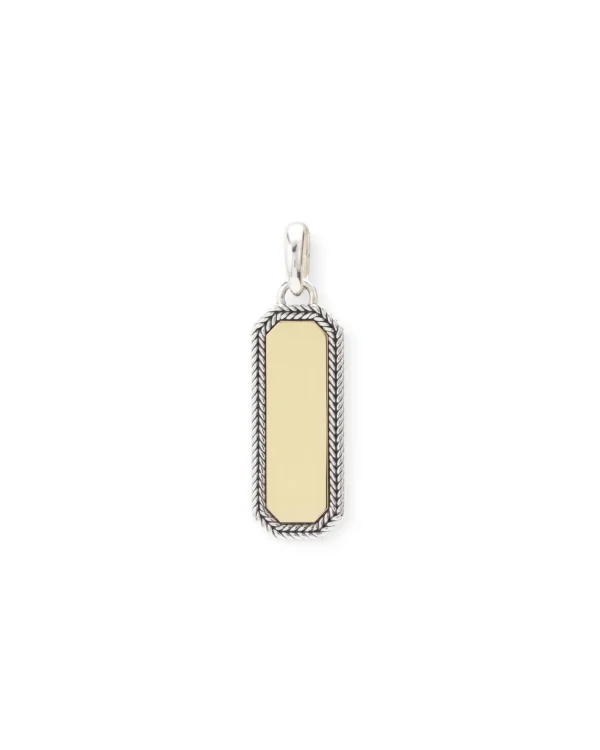 Buddha to Buddha Bedel 693 Barbara Octagon Tag Pendant bicolor