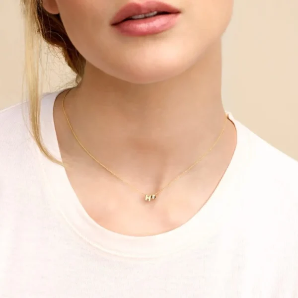 Minitials Één Signature Één Diamant Ketting