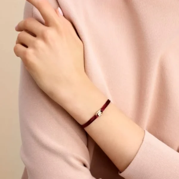 Minitials Ronde Twee Signature Satijn Armband