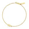 Minitials Twee Signature Één Diamant Armband
