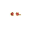 Miss Spring Oorknop Brilliantly Bezel Briljant Robijn MSO610-RO