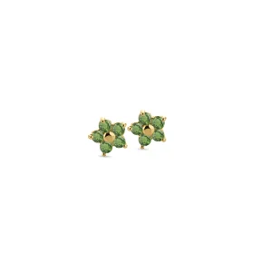 Miss Spring Oorknop In Full Bloom Leaf Green