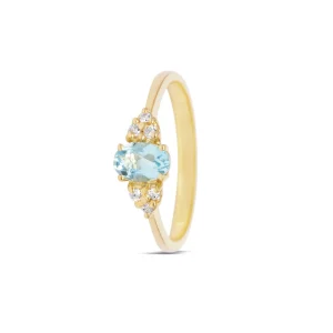Miss Spring Ring Hannah Blauw Topaas MSR584-BT